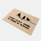 Alles Kleinigkeit ist, dass es gut läuft, Vögel Fußmatte (Schrägansicht)