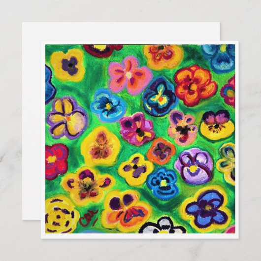 Alles kommt auf Stiefmütterchen Note Card (Vorne/Hinten)