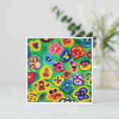 Alles kommt auf Stiefmütterchen Note Card (Stehend Vorderseite)