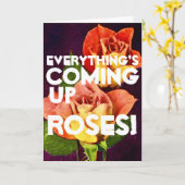 Alles kommt aus ROSE Glückwunsch Karte (Gelbe Blume)