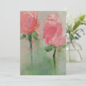 Alles kommt in Rose Einladung (Stehend Vorderseite)