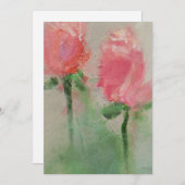 Alles kommt in Rose Einladung (Vorne/Hinten)