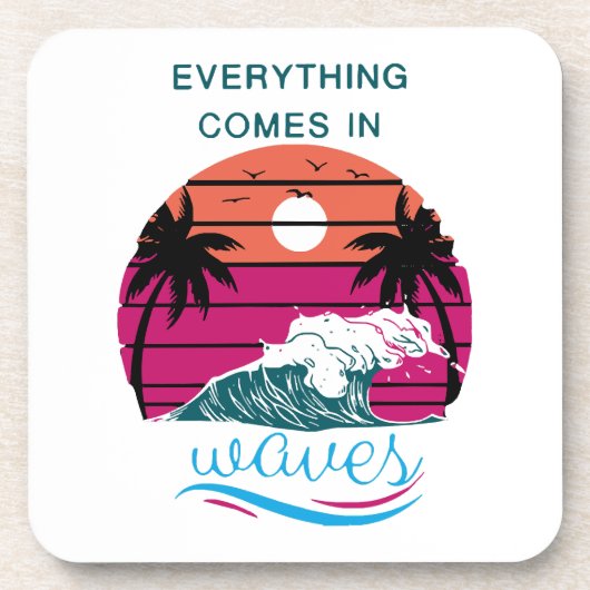 Alles kommt in Waves Getränkeuntersetzer (Vorderseite)