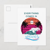 Alles kommt in Waves Postkarte (Vorne/Hinten)