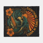 Alles kommt in Waves Retro Fleecedecke (Vorderseite (Horizontal))