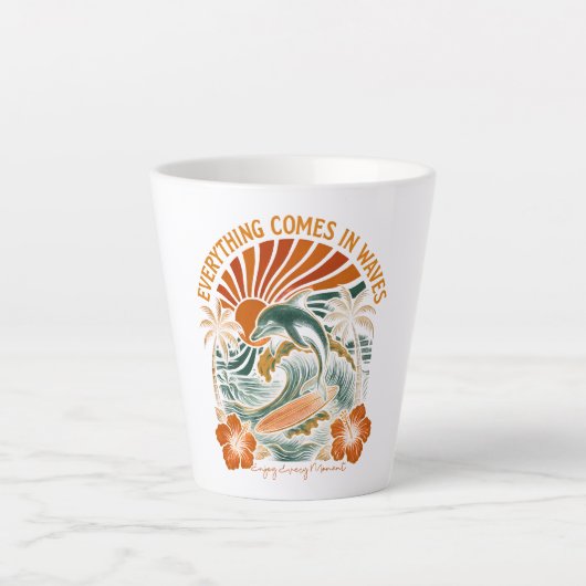 Alles kommt in Waves Retro Milchtasse (Vorderseite)