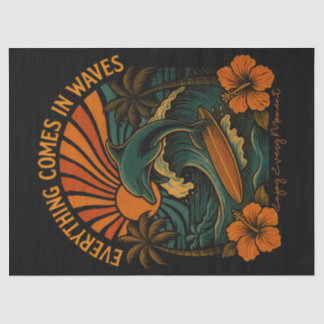 Alles kommt in Waves Retro Seidenpapier