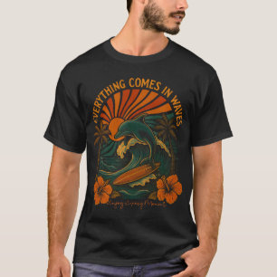 Alles kommt in Waves Retro T-Shirt