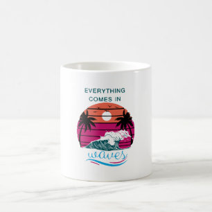 Alles kommt in Wellen Kaffeetasse