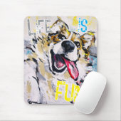 Alles lächeln, Life is fun! Mausteppich Mousepad (Mit Mouse)