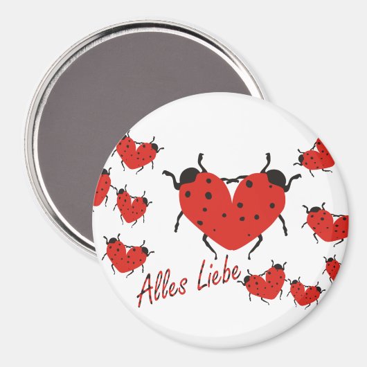 Alles Liebe Magnet (Vorderseite/Rückseite)