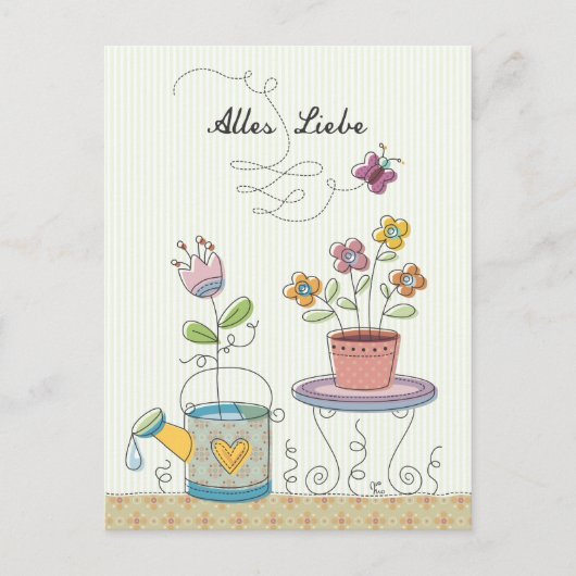 Alles Liebe Postkarte (Vorderseite)