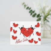 Alles Liebe Postkarte (Stehend Vorderseite)