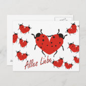 Alles Liebe Postkarte (Vorne/Hinten)