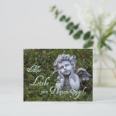 Alles Liebe von Deinem Engel! Postkarte (Stehend Vorderseite)