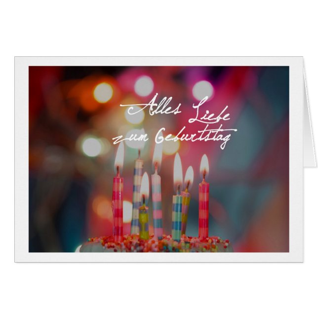 Alles Liebe zum Geburtstag (Vorderseite (Horizontal))