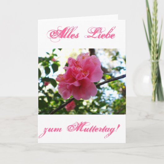 Alles Liebe zum Muttertag Karte (Vorderseite)