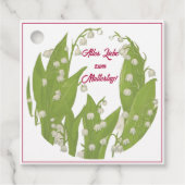 Alles Liebe zum Muttertag Maiglöckchen Geschenkanhänger (Vorderseite)