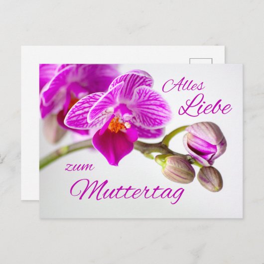 Alles Liebe zum Muttertag Postkarte (Vorne/Hinten)
