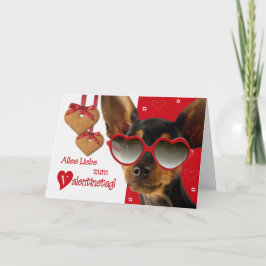 Alles Liebe zum Valentinstag Card auf Deutsch Feiertagskarte