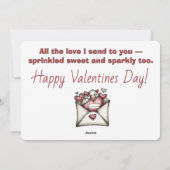 Alles Liebe zum Valentinstag Karte  (Rückseite)