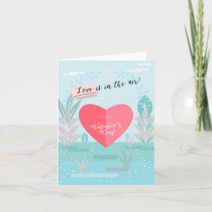 Alles Liebe zum Valentinstag "Liebe liegt in der L Feiertagskarte