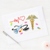 Alles medizinische rechteckiger aufkleber (Umschlag)