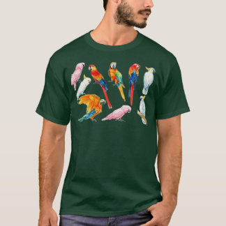 Alles meine Papageienwasserfarbe für Papagei Lover T-Shirt
