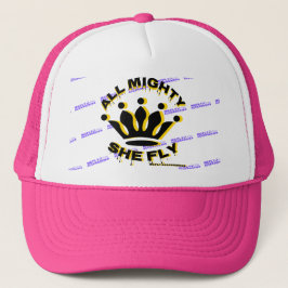 Alles Mighty She Fly w/Crown Trucker Hat Truckerkappe