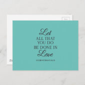 Alles mit dem Liebe-Angebot machen Postkarte (Vorne/Hinten)