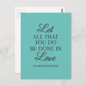 Alles mit dem Liebe-Angebot machen Postkarte (Vorne/Hinten)