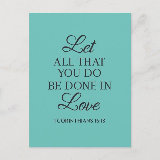 Alles mit dem Liebe-Angebot machen Postkarte (Vorderseite)