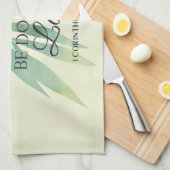 Alles mit der Liebe Bible Verse Geschirrtuch (Viertel Falte)