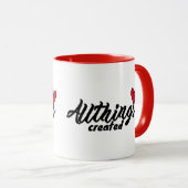 Alles mit Herz Geschaffenes Tasse (VorderseiteRechts)