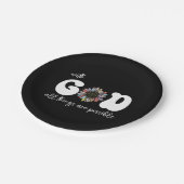 alles möglich mit Gott Pappteller (Schrägansicht)