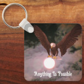 Alles Mögliche Adler Vollmond Inspiration Schlüsselanhänger (Vorderseite)