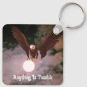 Alles Mögliche Adler Vollmond Inspiration Schlüsselanhänger (Rückseite)