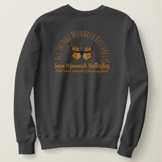 Alles Monarchschmetterling Sweatshirt (Design Rückseite)