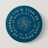 Alles muss gut sein - Blume-Taste Button (Vorderseite)