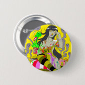 Alles Nahrungsmittelmuss DIE! Knopf Button (Vorne & Hinten)