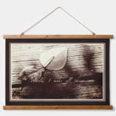 Alles Neues Wandteppich Mit Holzrahmen (Vorne)