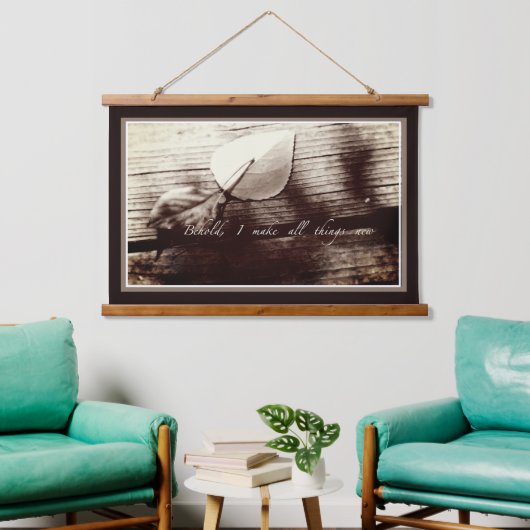 Alles Neues Wandteppich Mit Holzrahmen (Wohnzimmer)