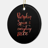 Alles Nice Pumpkin Funny Herbst Keramik Ornament (Links)
