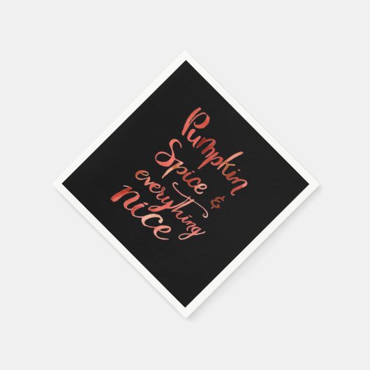 Alles Nice Pumpkin Funny Herbst Serviette (Ecke)