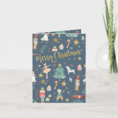 Alles Nutcracker Gold Frohe Weihnachten Blau (Vorderseite)