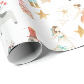 Alles Nutcracker Weihnachten Weiß Geschenkpapier (Rolleneckpunkt)