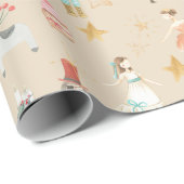 Alles Nutcracker Weihnachtsneutrale Beige Geschenkpapier (Rolleneckpunkt)