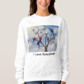 Alles Papageien-Sweatshirt Sweatshirt (Vorderseite)