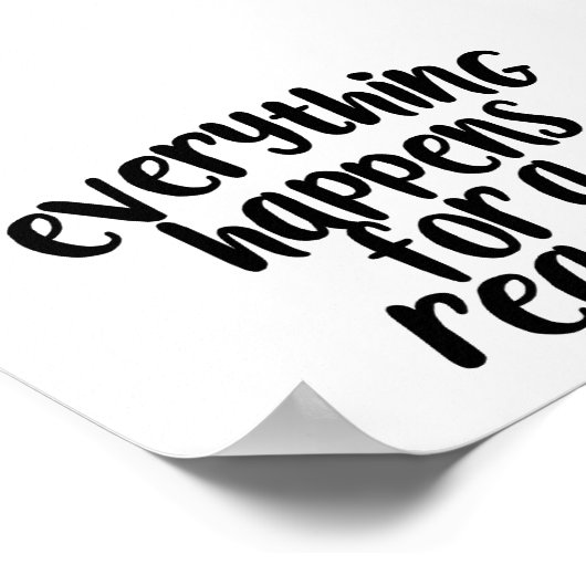 Alles passiert für ein Reason Poster (Ecke)