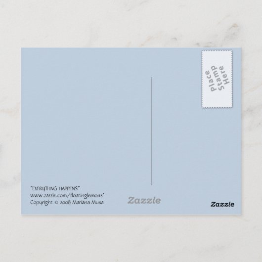 Alles passiert Postkarte (Rückseite)